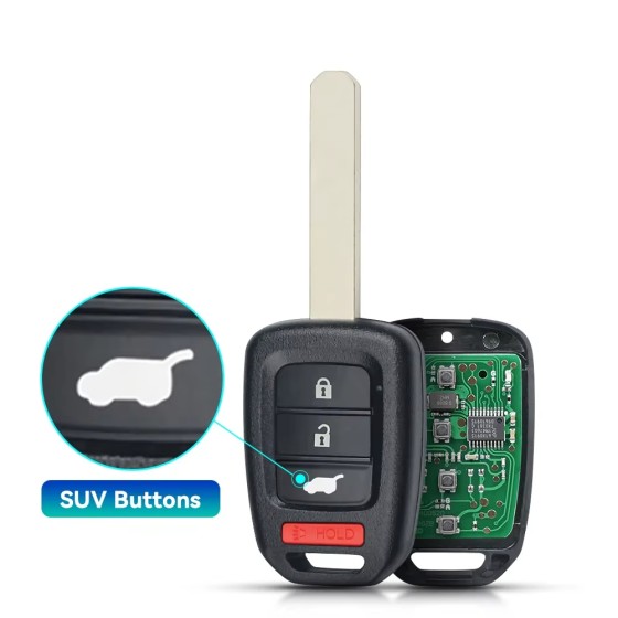 2017-2022 Honda CR-V / Civic / 4-Button Remote Head Key / PN: 35118-T2A-A60 / MLBHLIK6-1TA (G-Chip) (AFTERMARKET)